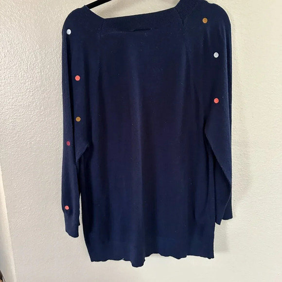 Loft Navy Blue Sweater Size X-Large‎ - Picture 5 of 6